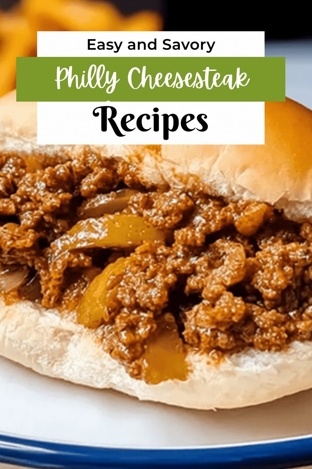 Philly Cheesesteak Sloppy Joes