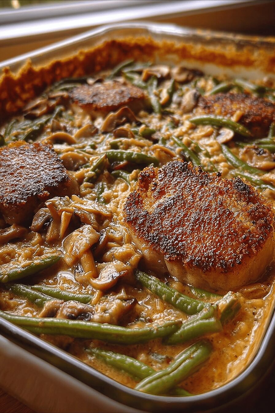 Pork Chop Green Bean Casserole