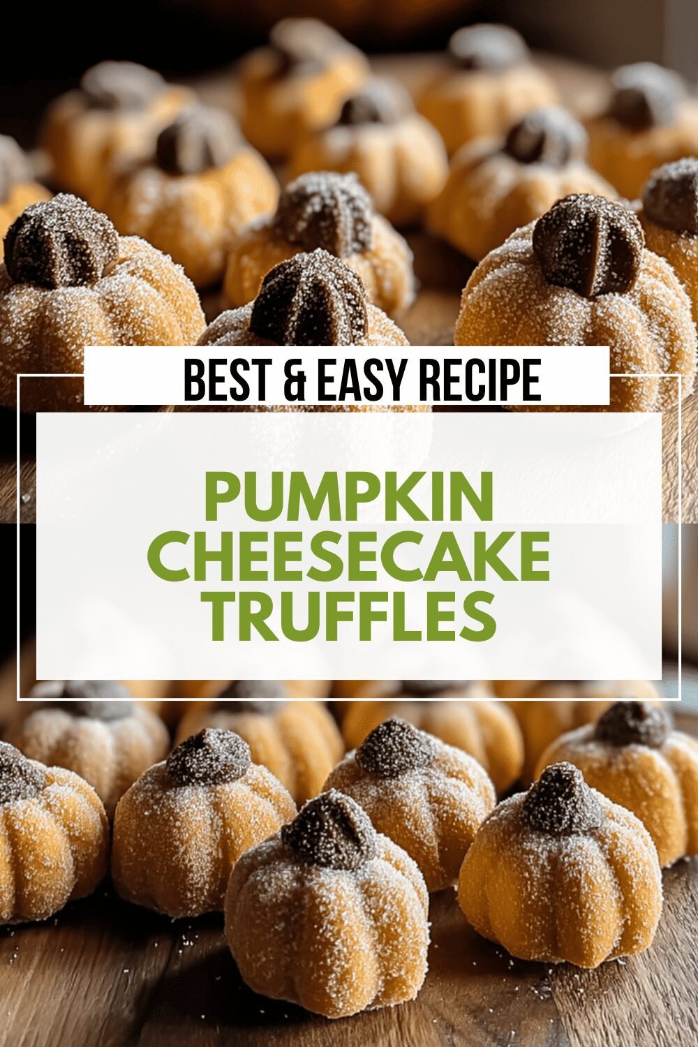 Pumpkin Cheesecake Truffles