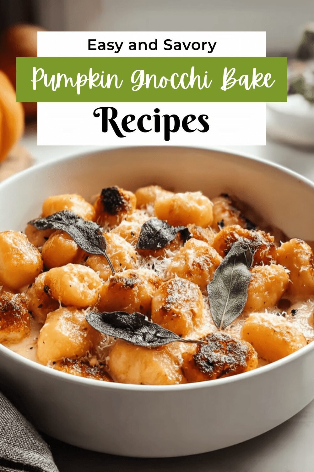 Pumpkin Gnocchi Bake Recipe With Creamy Sauce And Cheesy Topping 7 Pumpkin Gnocchi Bake