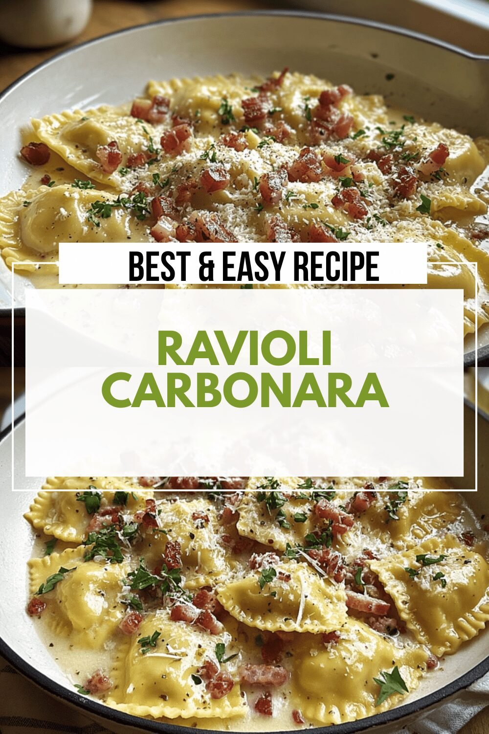 Ravioli Carbonara Recipe Combining Creamy Sauce And Classic Italian Flavors 6 Ravioli Carbonara