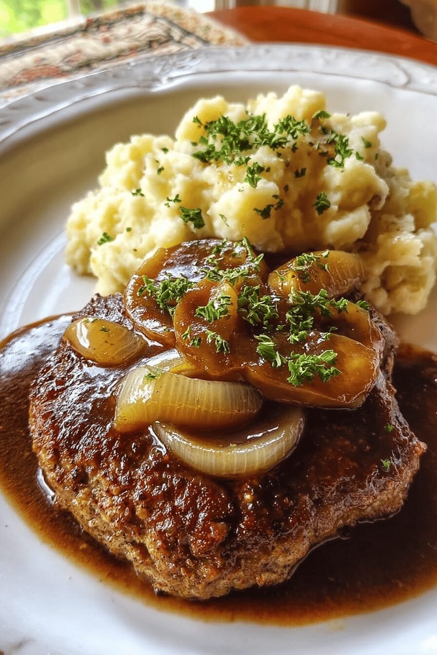 Easy Homemade Salisbury Steak Recipe With Classic Savory Sauce 6 Salisbury Steak