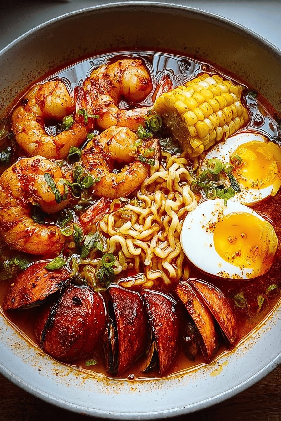 Seafood Boil Ramen Bowl