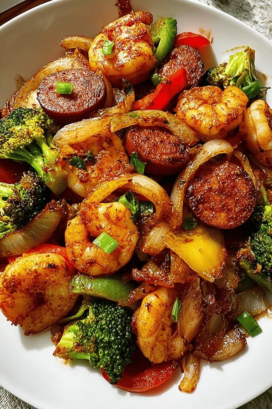 Shrimp Sausage Veggie