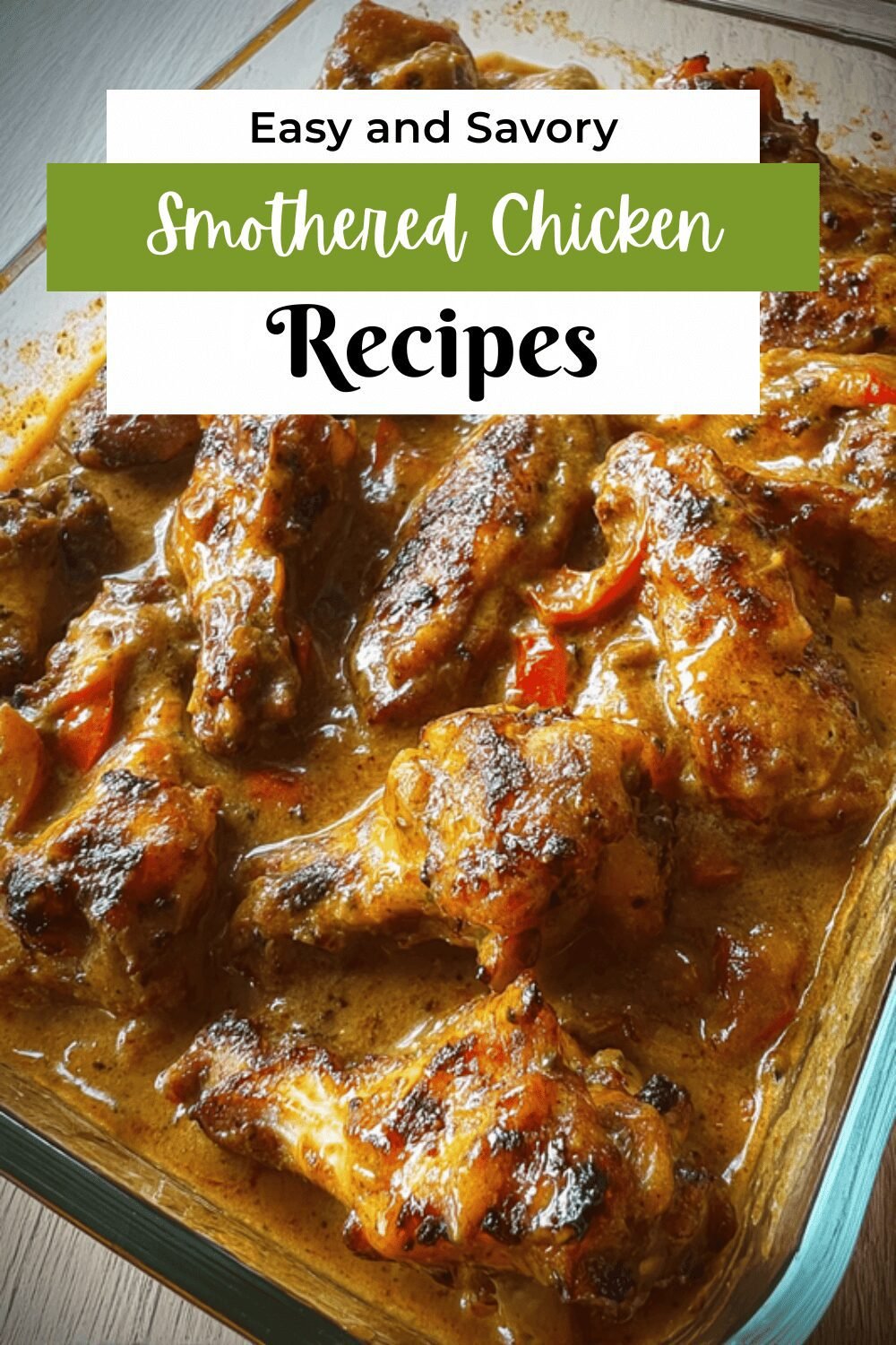 Smothered Chicken Wings Baked
