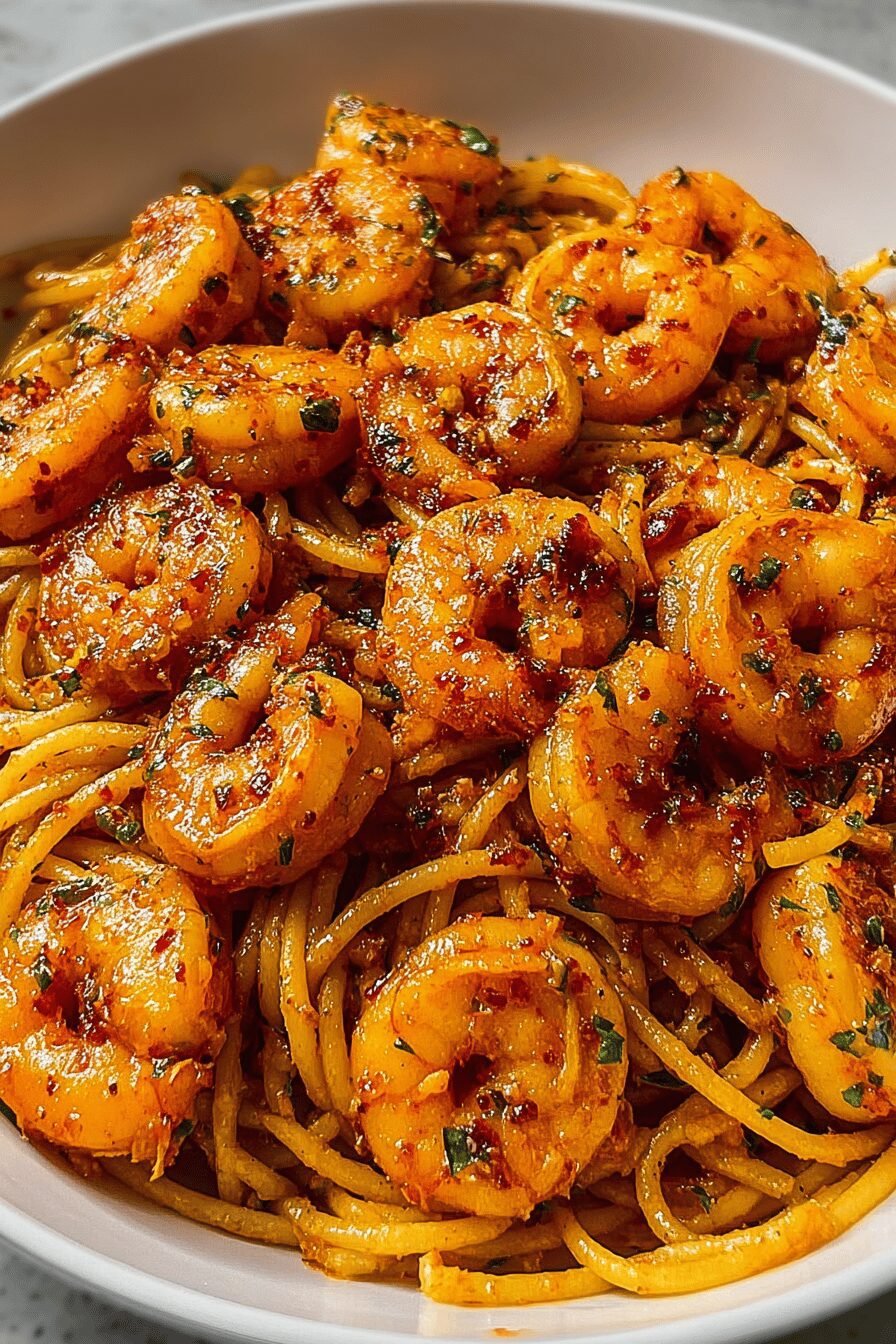 Spicy Shrimp Gochujang Scampi
