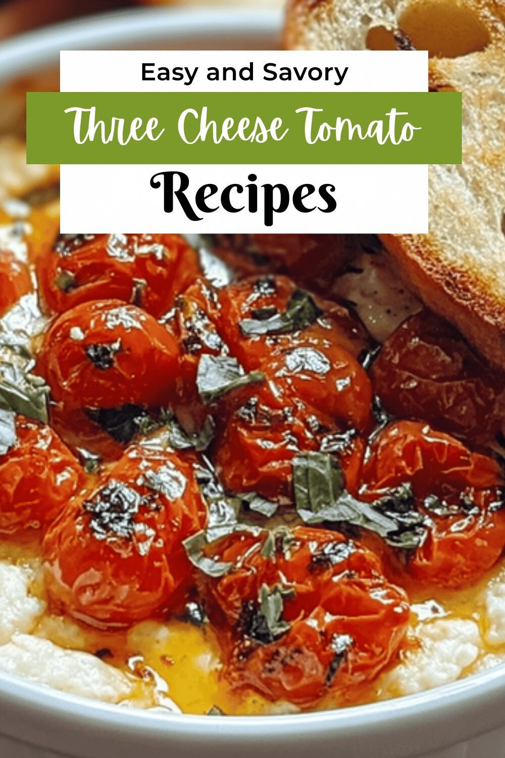 Three Cheese Tomato Bruschetta Dip Recipe For Easy Party Snacks 7 Three Cheese Tomato Bruschetta Dip
