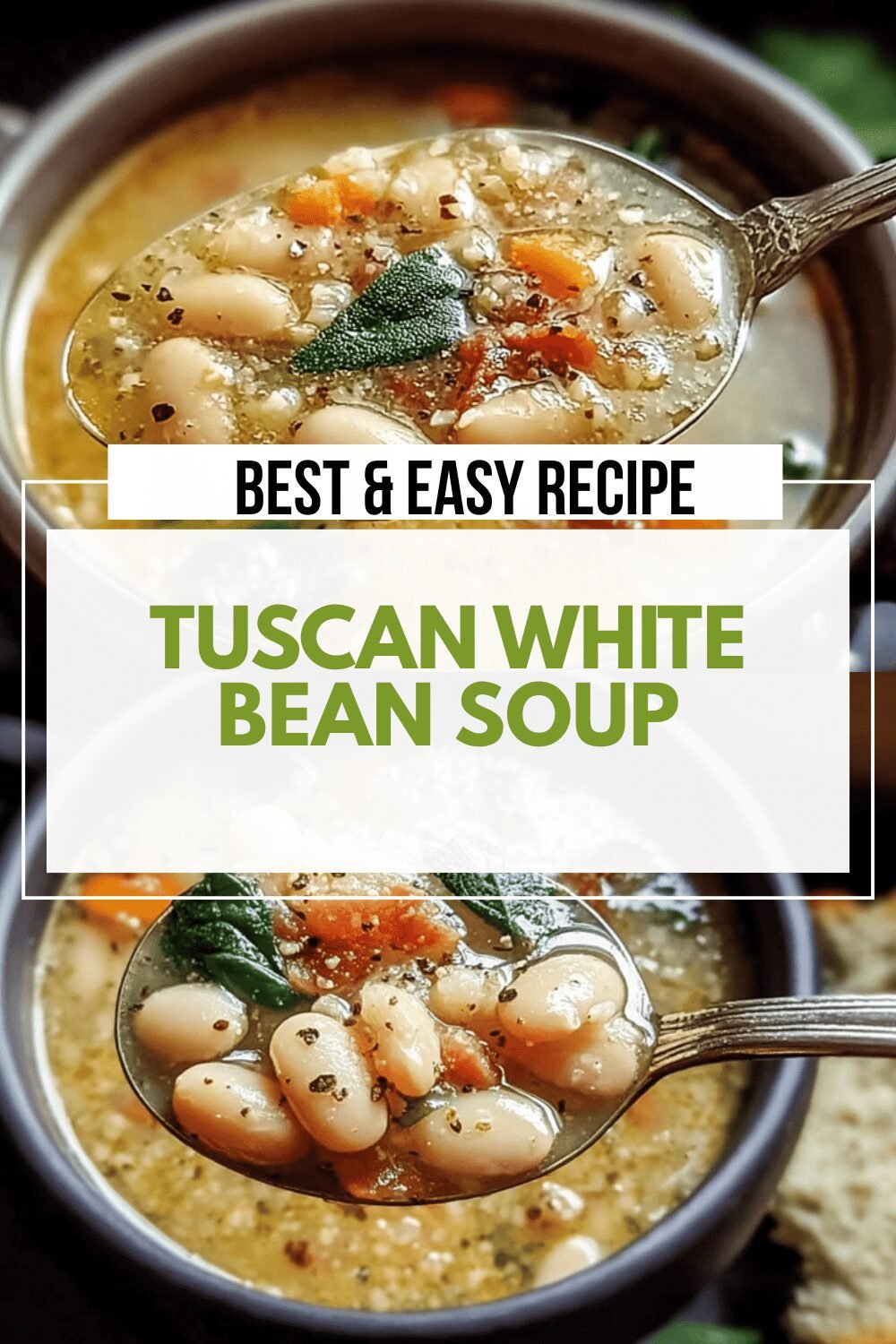 Tuscan White Bean Soup Recipe With Garlic Herb And Tomato Flavors 6 Tuscan White Bean Soup