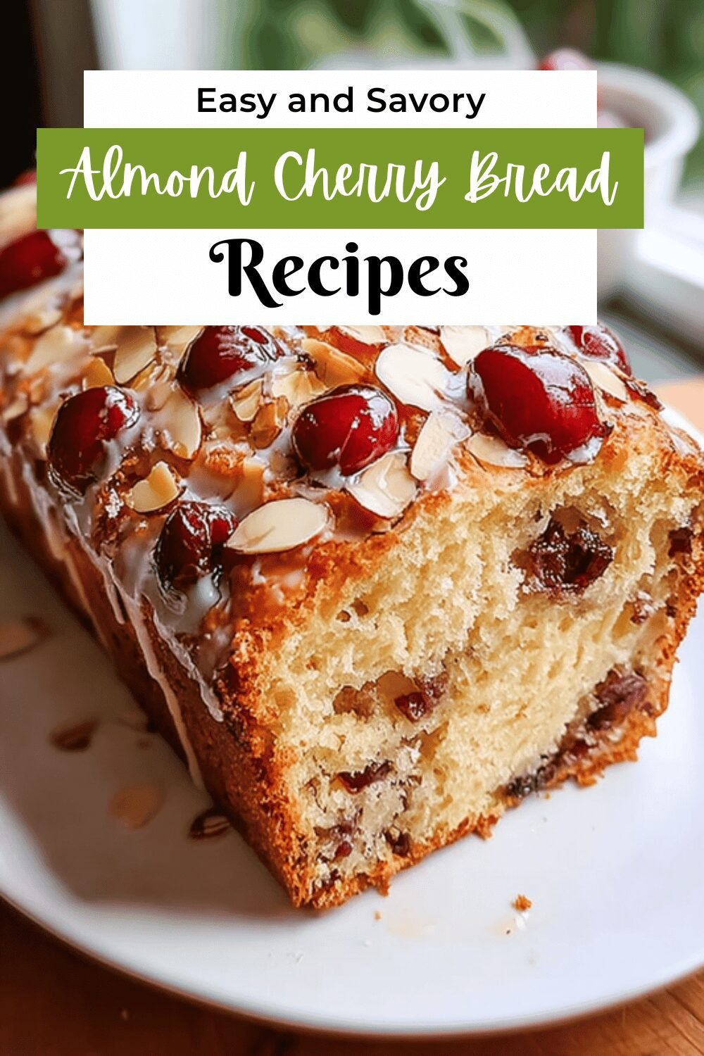 Cherry Almond Quick Bread Recipe With Fresh Cherries And Nutty Flavor 7 Almond Cherry Bread