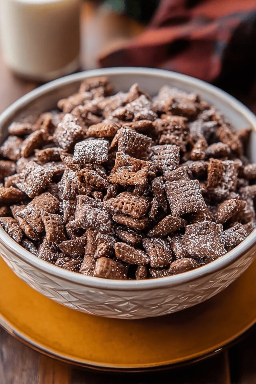 Brownie Batter Puppy Chow Recipe For Sweet And Crunchy Treats 6 Brownie Batter Puppy Chow
