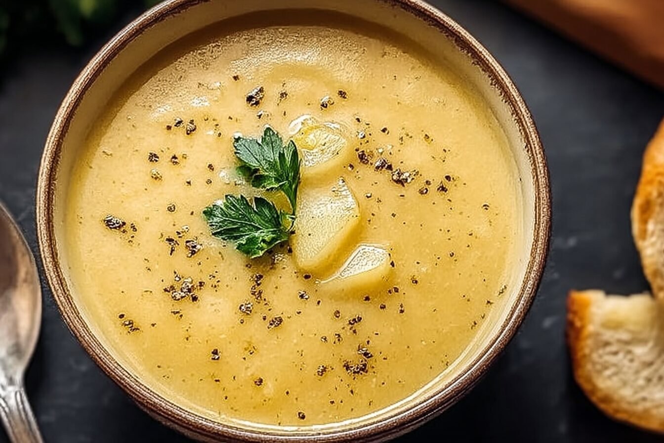 Cheddar Garlic Herb Potato Soup With Hearty, Creamy Flavors 6 Cheddar Garlic Herb Potato Soup