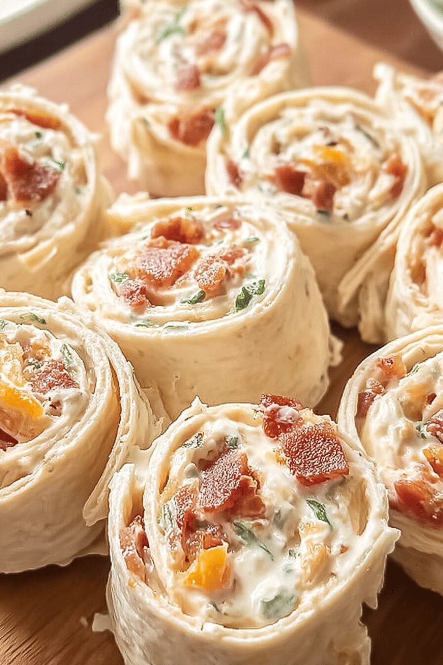 Chicken Bacon Ranch Pinwheels Recipe For A Flavorful Snack 6 Chicken Bacon Ranch Rollups