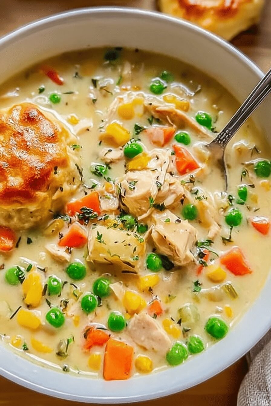 Chicken Pot Pie Soup Recipe With Creamy Comfort And Savory Flavors 6 Chicken Pot Pie Soup