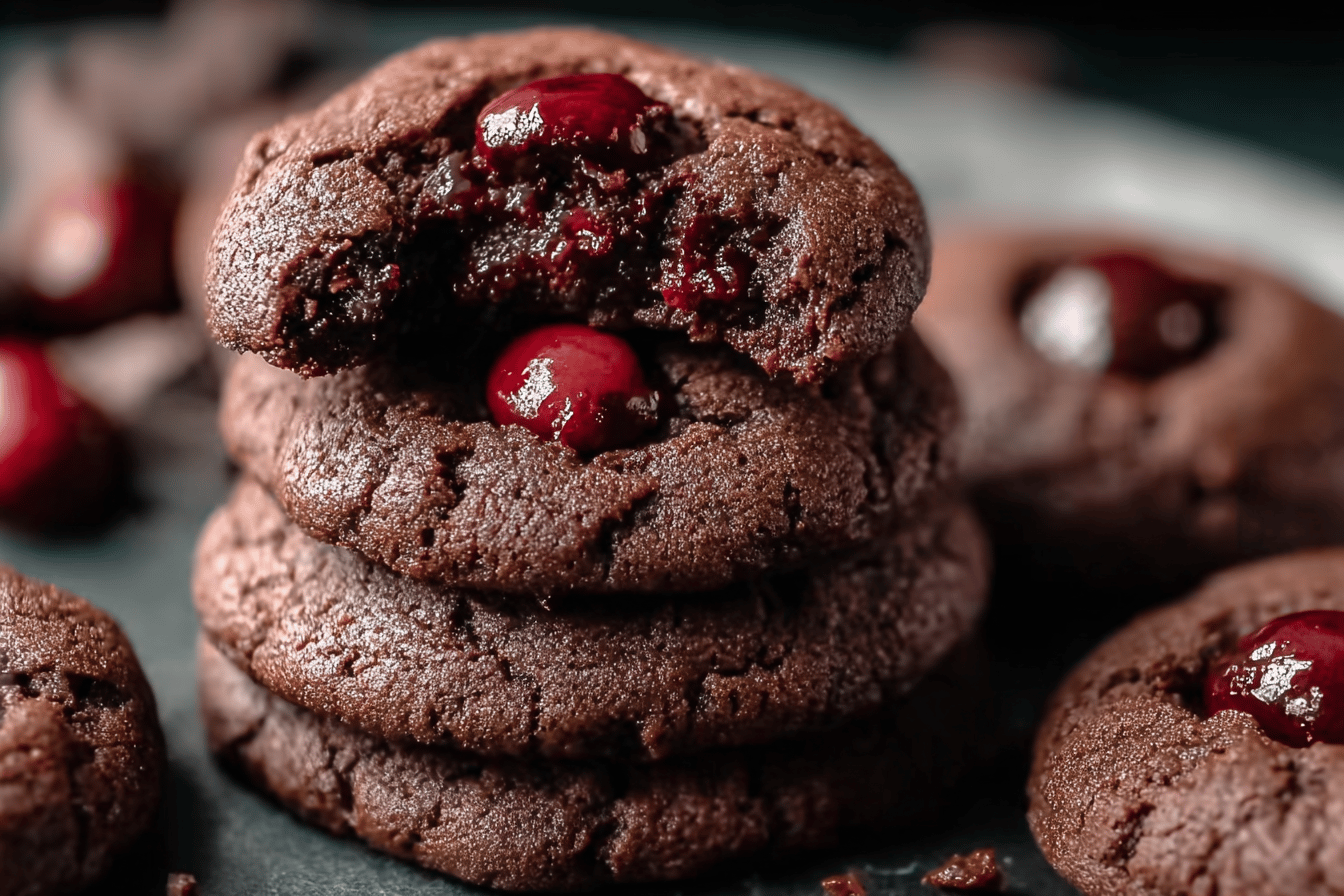 Triple Chocolate Cherry Cookies Recipe For Rich And Fruity Treats 6 Chocolate Cherry Cookies