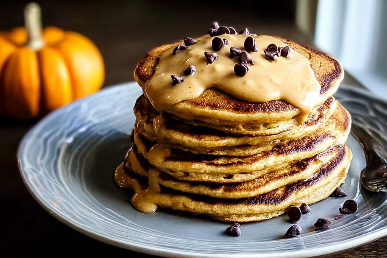Chocolate Chip Pumpkin Pancakes