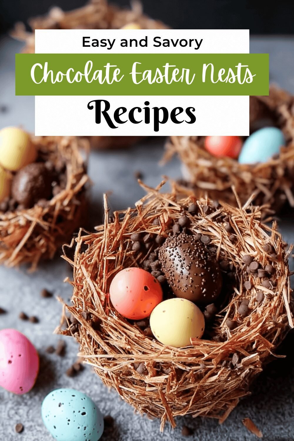 Chocolate Egg Nest Treats Recipe For Easy And Fun Easter Snacks 7 Chocolate Easter Nests
