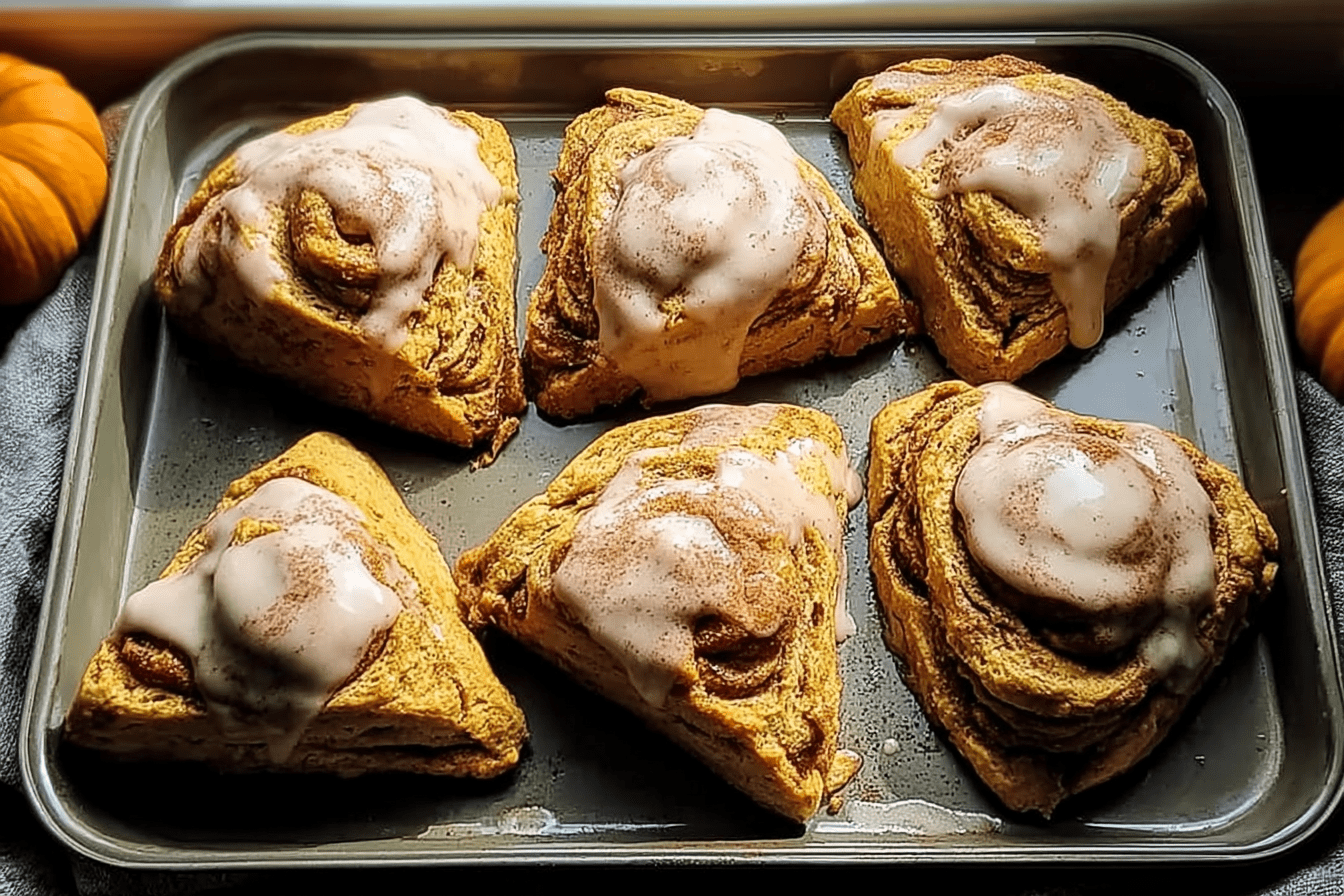 Cinnamon Swirl Pumpkin Scones