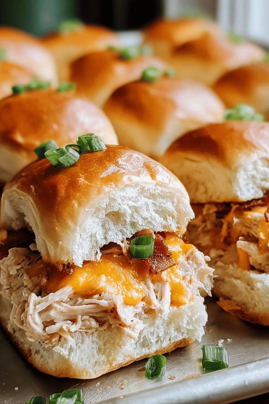 Crack Chicken Sliders Recipe With Creamy Sauce And Melty Cheese 6 Crack Chicken Sliders