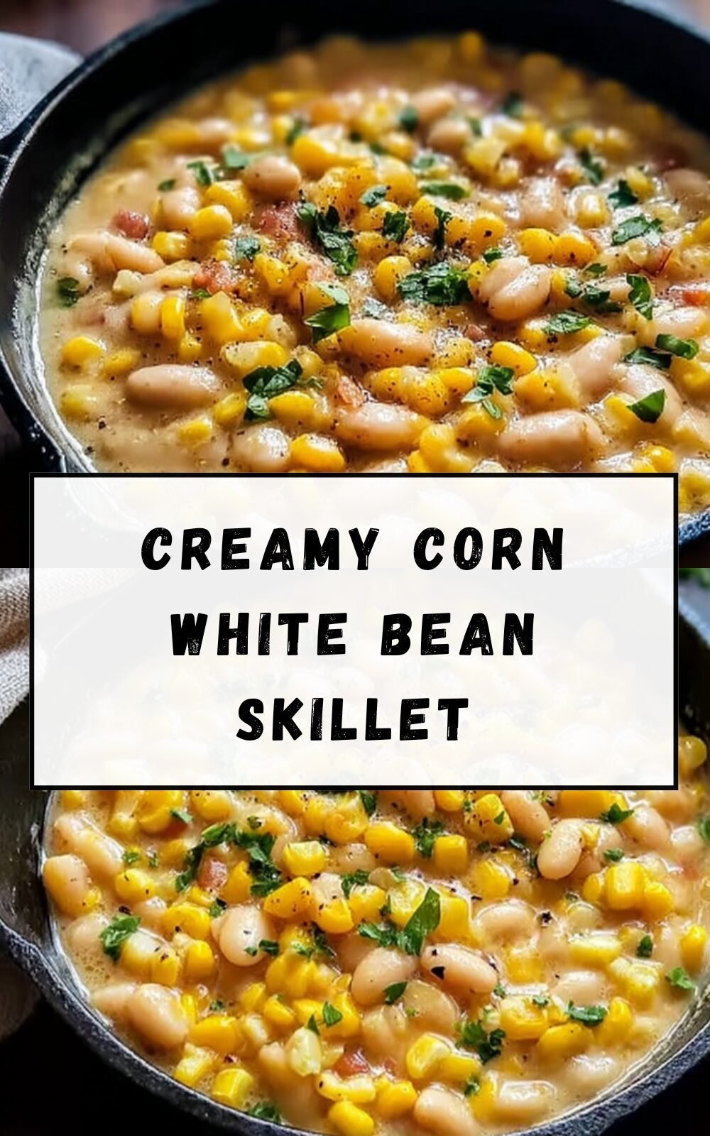 White Bean Skillet With Fresh Corn And Basil Recipe 7 Creamy Corn White Bean Skillet