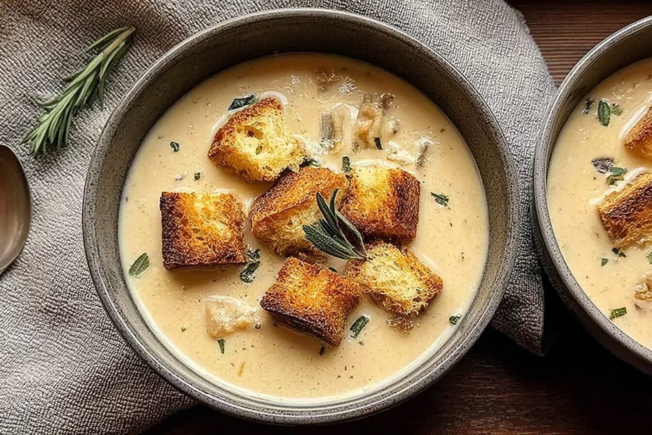 Garlic Bread Soup Recipe With Rich And Comforting Flavors 6 Creamy Garlic Bread Soup