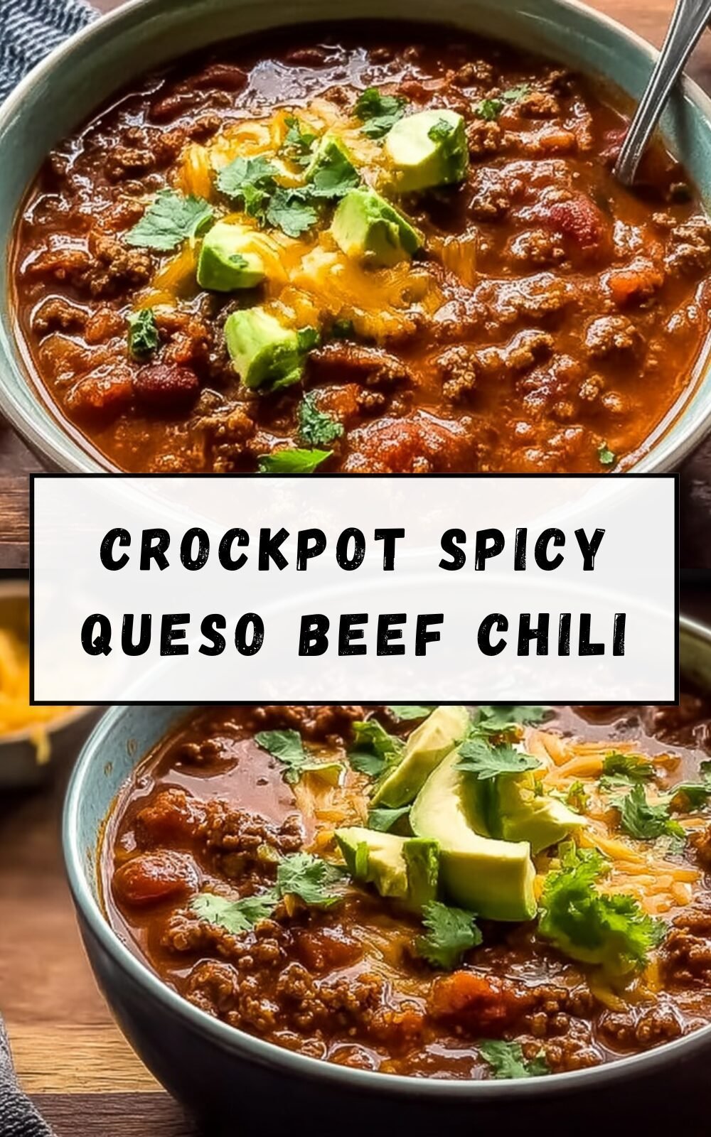 Crockpot Spicy Queso Beef Chili Recipe For Easy Dinners 4 Crockpot Spicy Queso Beef Chili