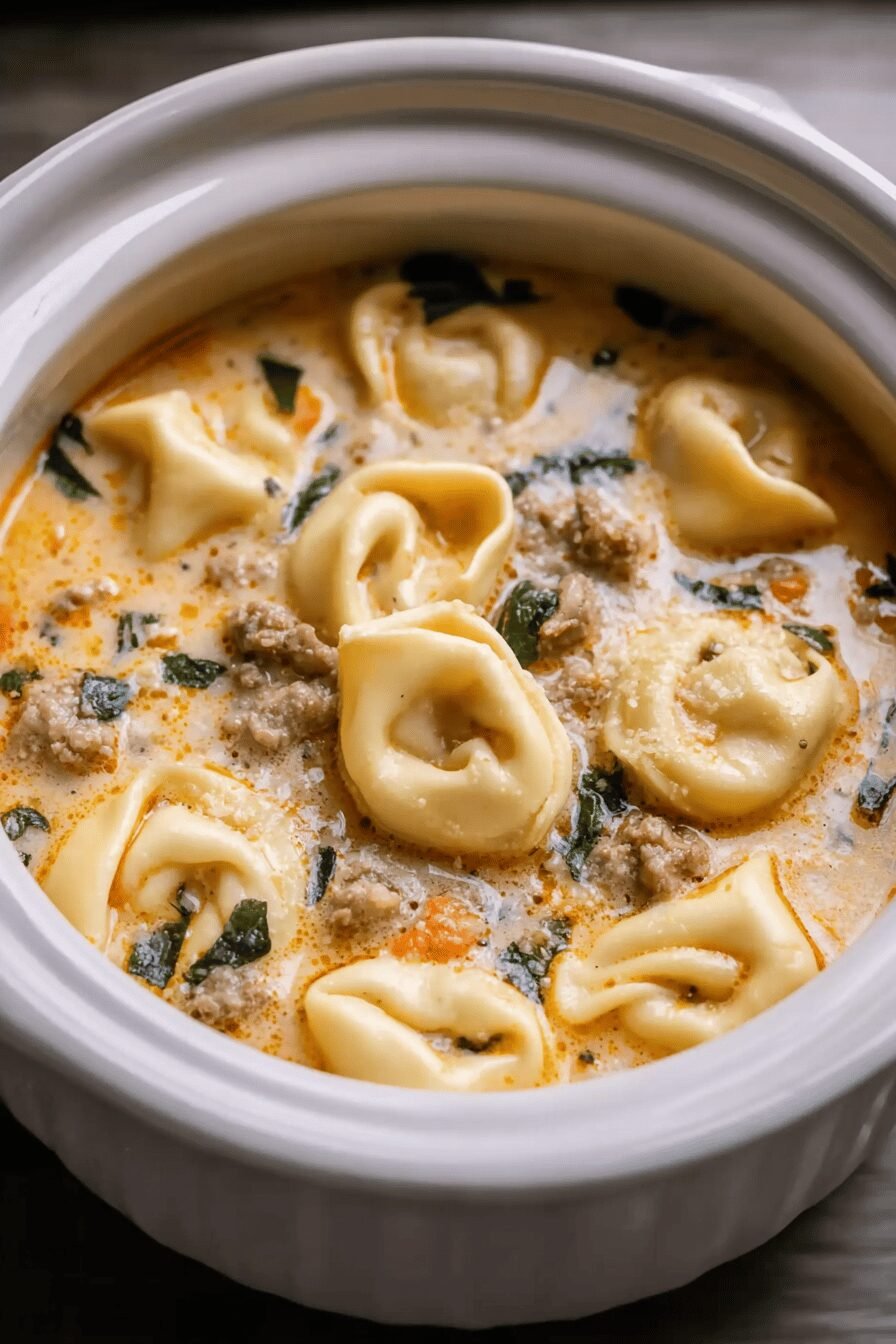 Crockpot Sausage Tortellini Soup Recipe For Easy Comfort Meals 6 Crockpot Tortellini Soup