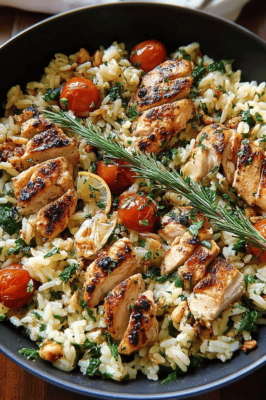 Greek Chicken And Lemon Rice One Pot Recipe Ready In 30 Minutes 6 Greek Chicken Lemon Rice