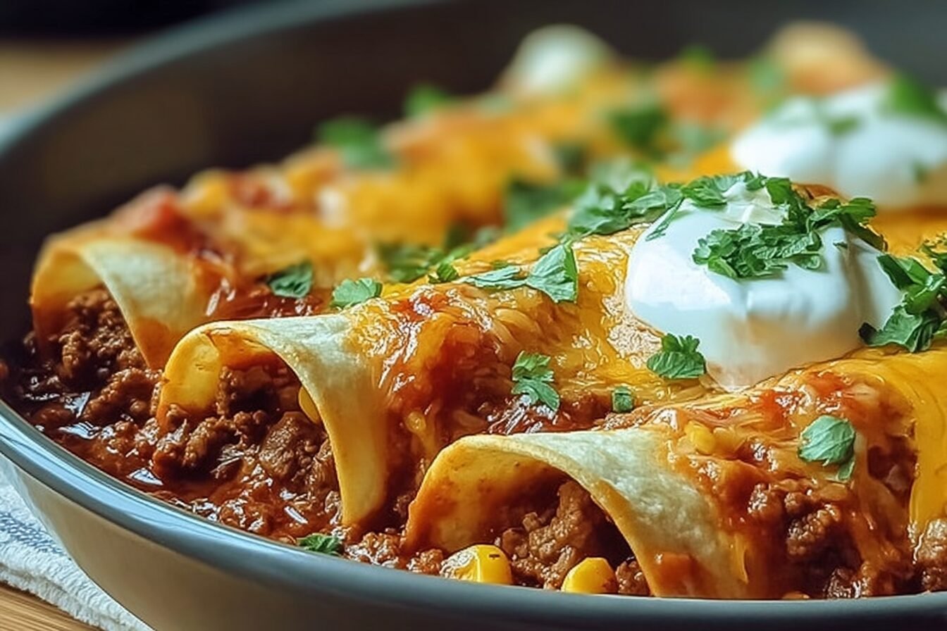 Ground Beef Enchiladas