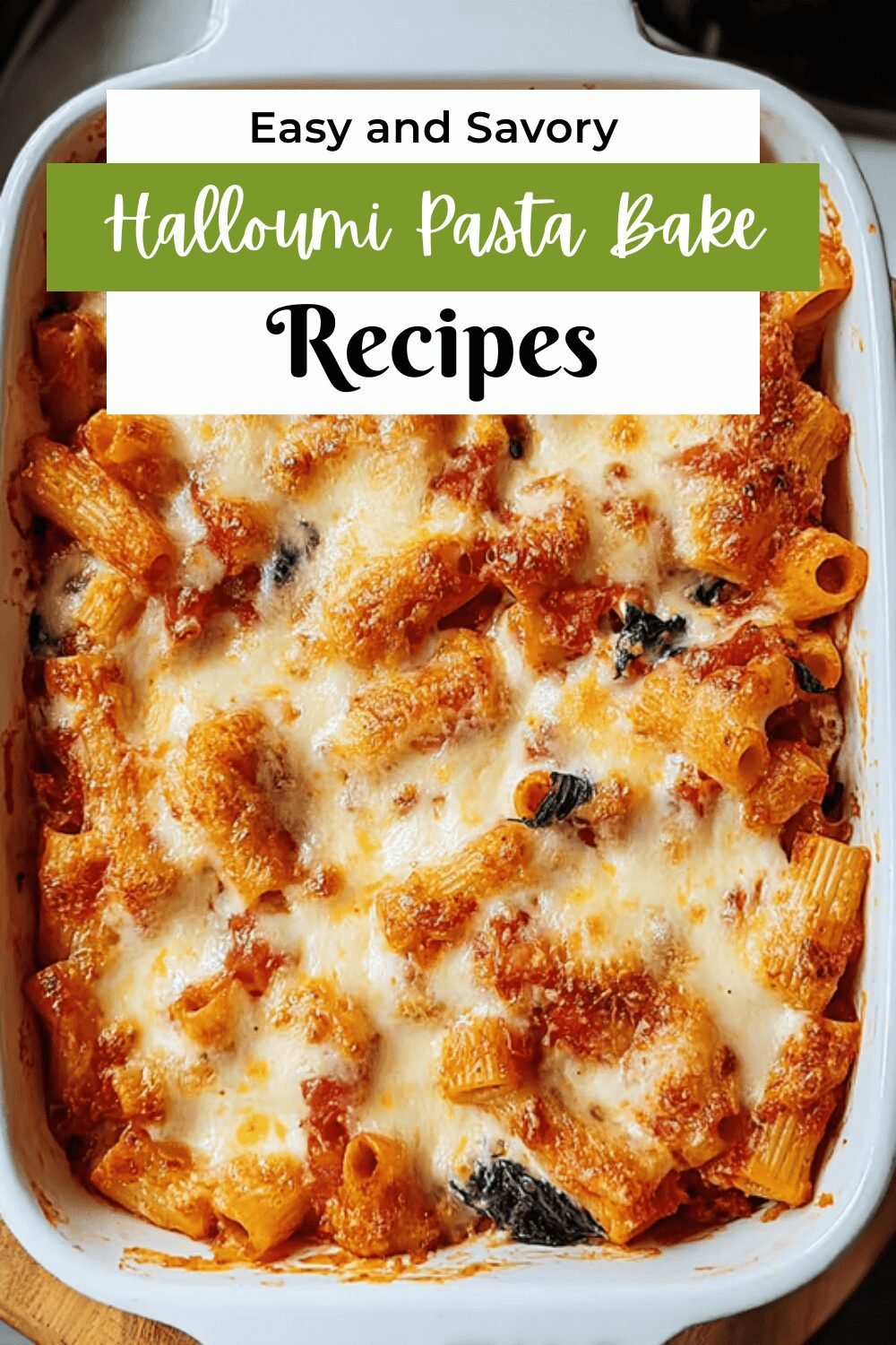 Halloumi Pasta Bake With Cherry Tomatoes And Herbs 7 Halloumi Pasta Bake