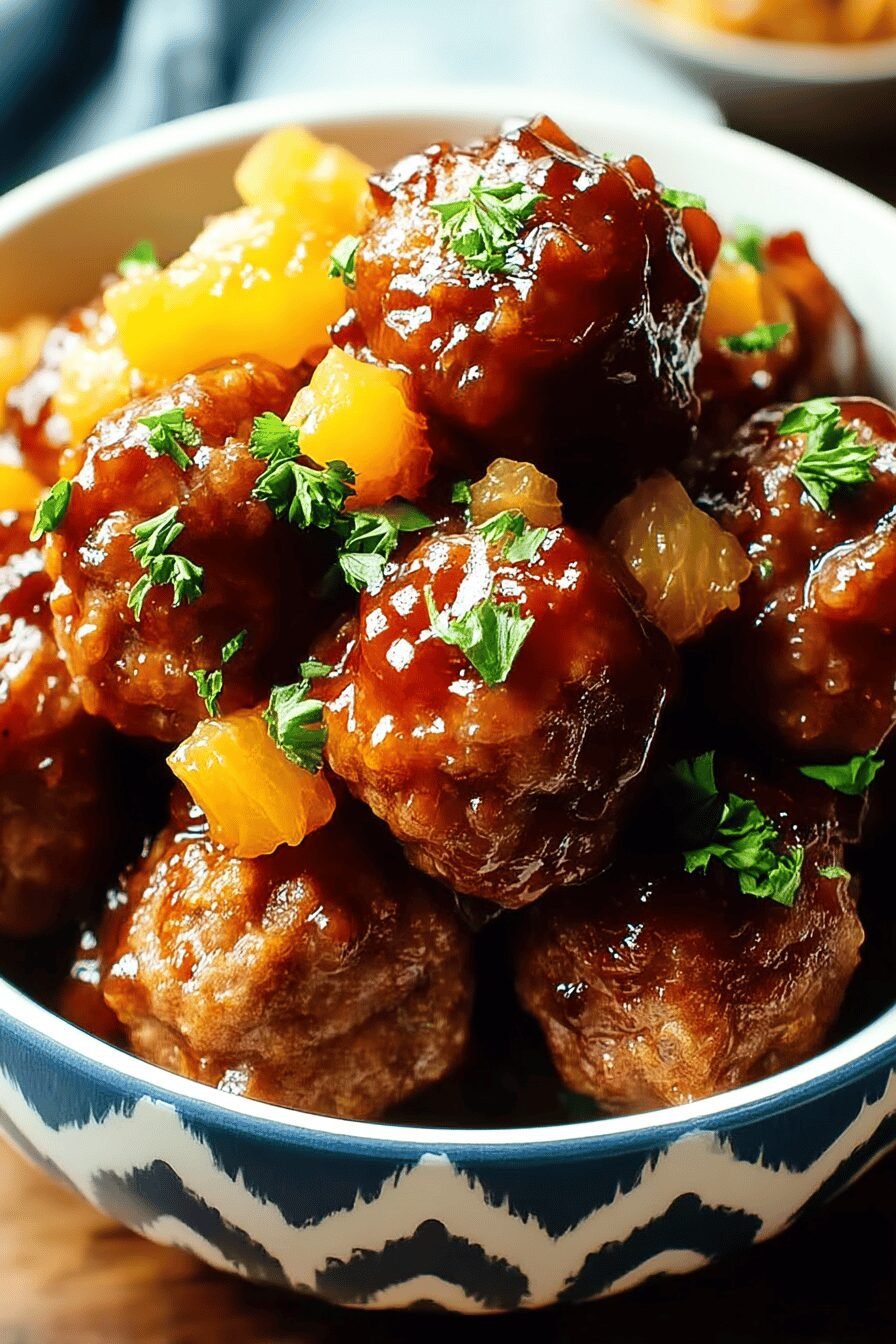 Crock Pot Hawaiian Meatballs Recipe For Sweet And Savory Flavor 6 Hawaiian Meatballs