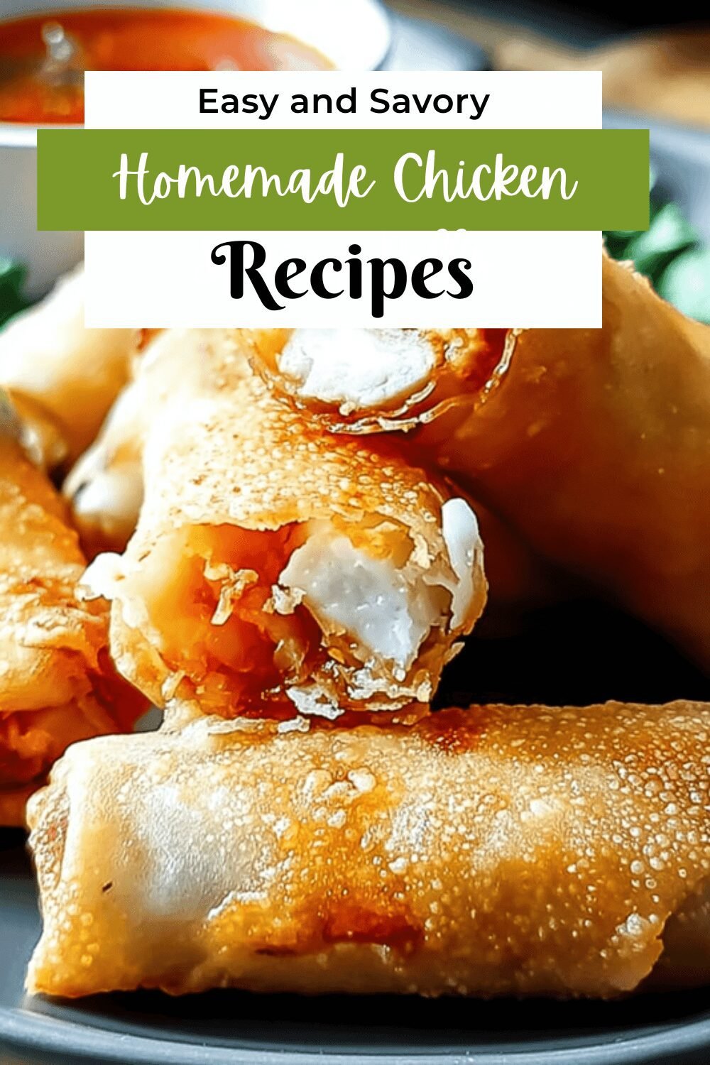 Chicken Spring Rolls Recipe With Crispy Fresh Ingredients 7 Homemade Chicken Spring Rolls