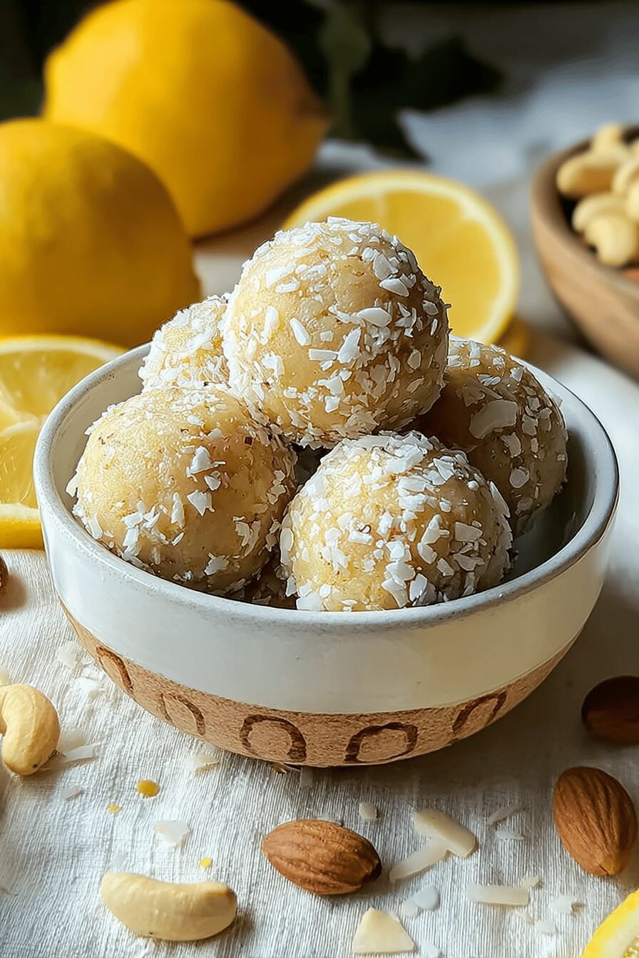 Lemon Cashew Bliss Balls