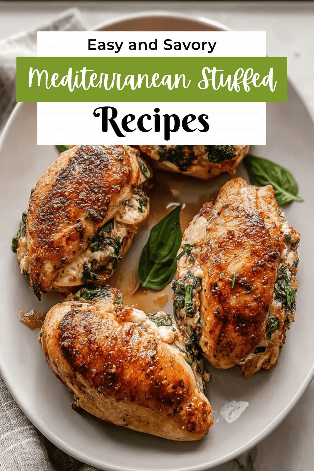 Mediterranean Stuffed Chicken Recipes With Fresh Herbs And Cheese 7 Mediterranean Stuffed Chicken
