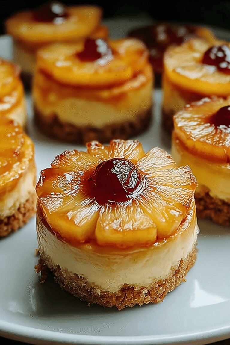 Mini Pineapple Upside Down Cheesecakes 94.Png