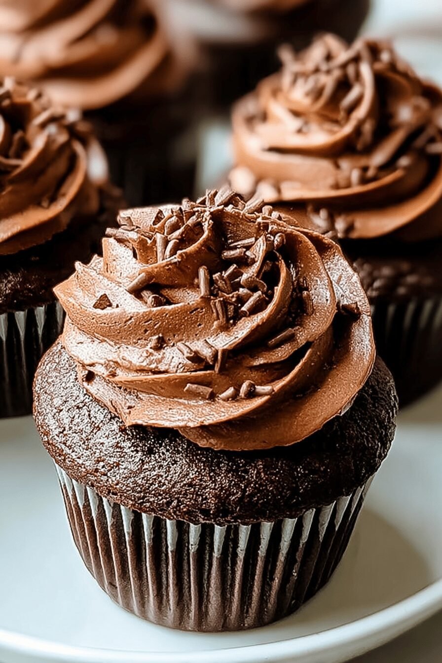 Super Moist Chocolate Cupcakes With Rich, Luscious Flavor 6 Moist Chocolate Cupcakes