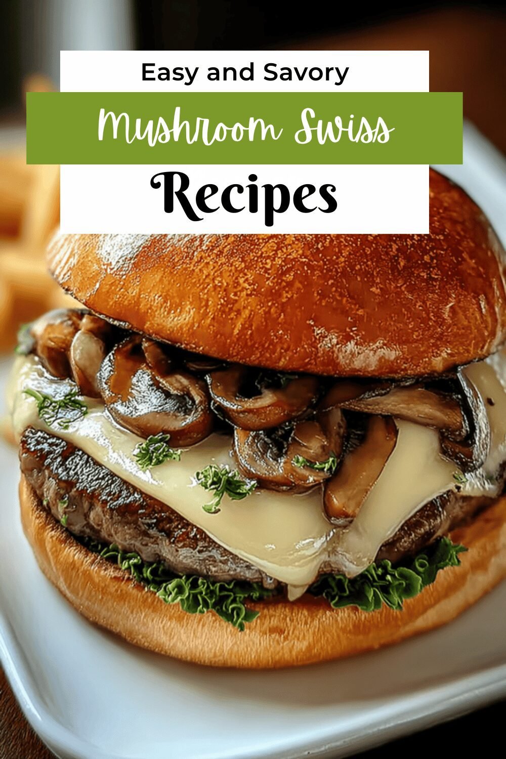 Mushroom Swiss Burger