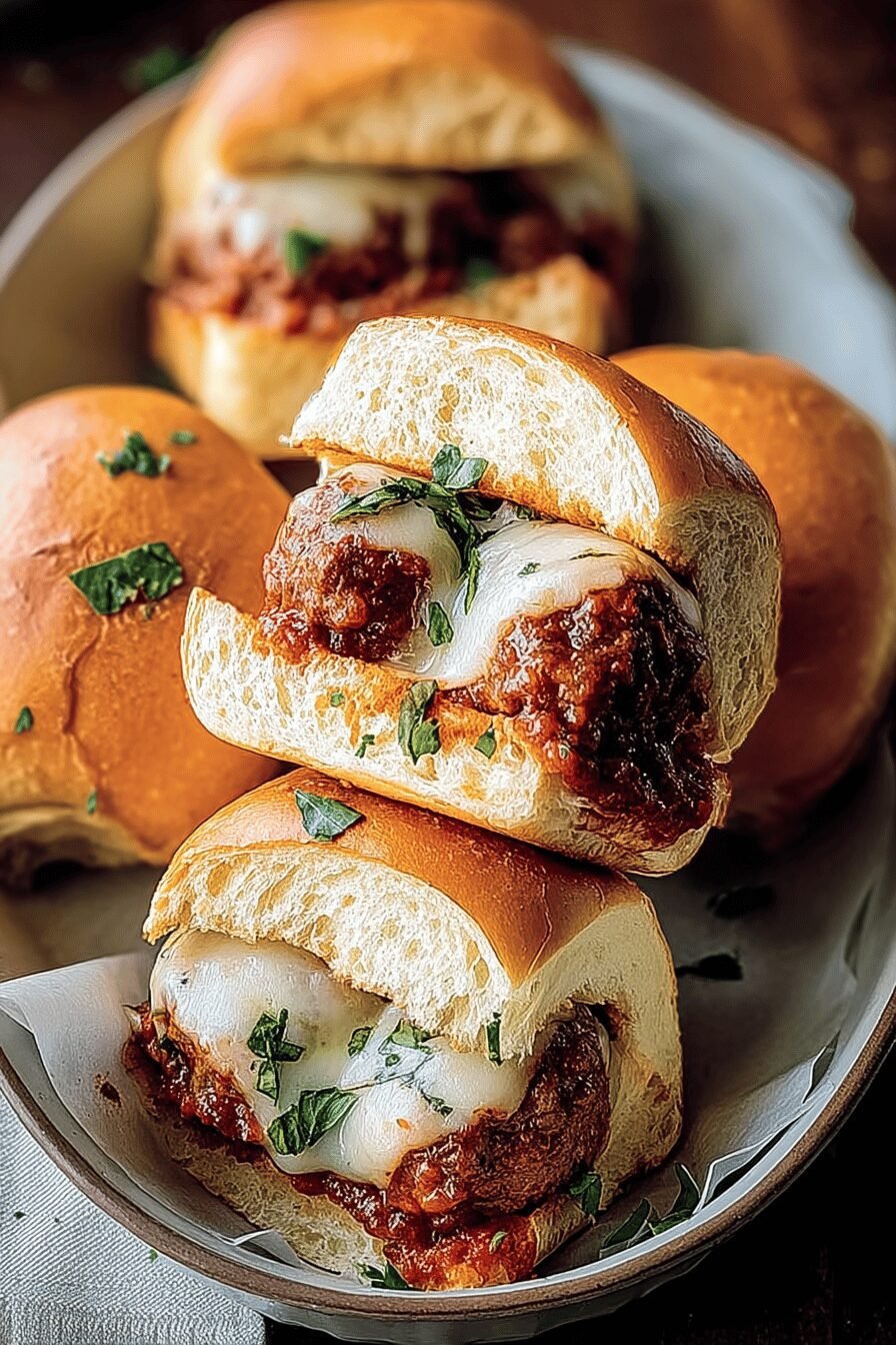 Nduja Meatball Sliders