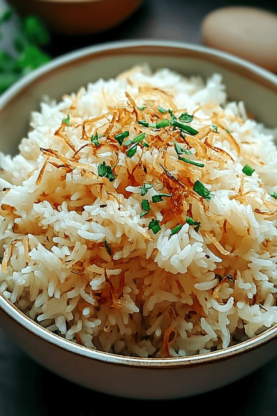 Jasmine Rice With Golden Onion Butter For Savory Flavor 6 Onion Butter Jasmine Rice
