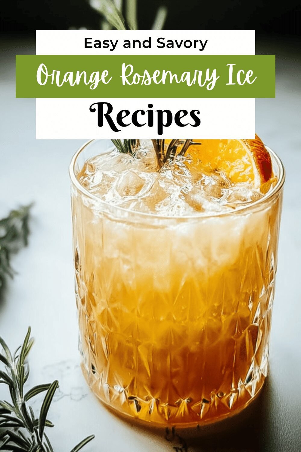 Orange Rosemary Ice Tea
