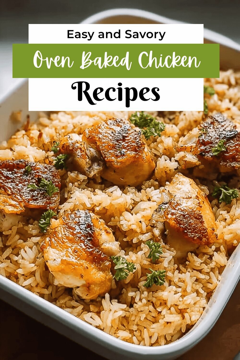 Oven Baked Chicken Rice