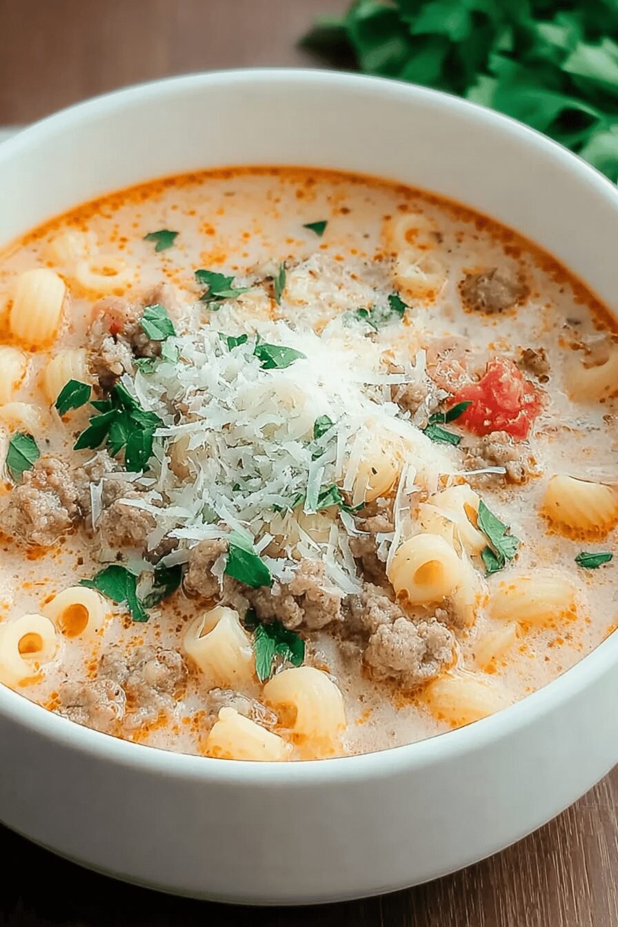 Parmesan Sausage Soup