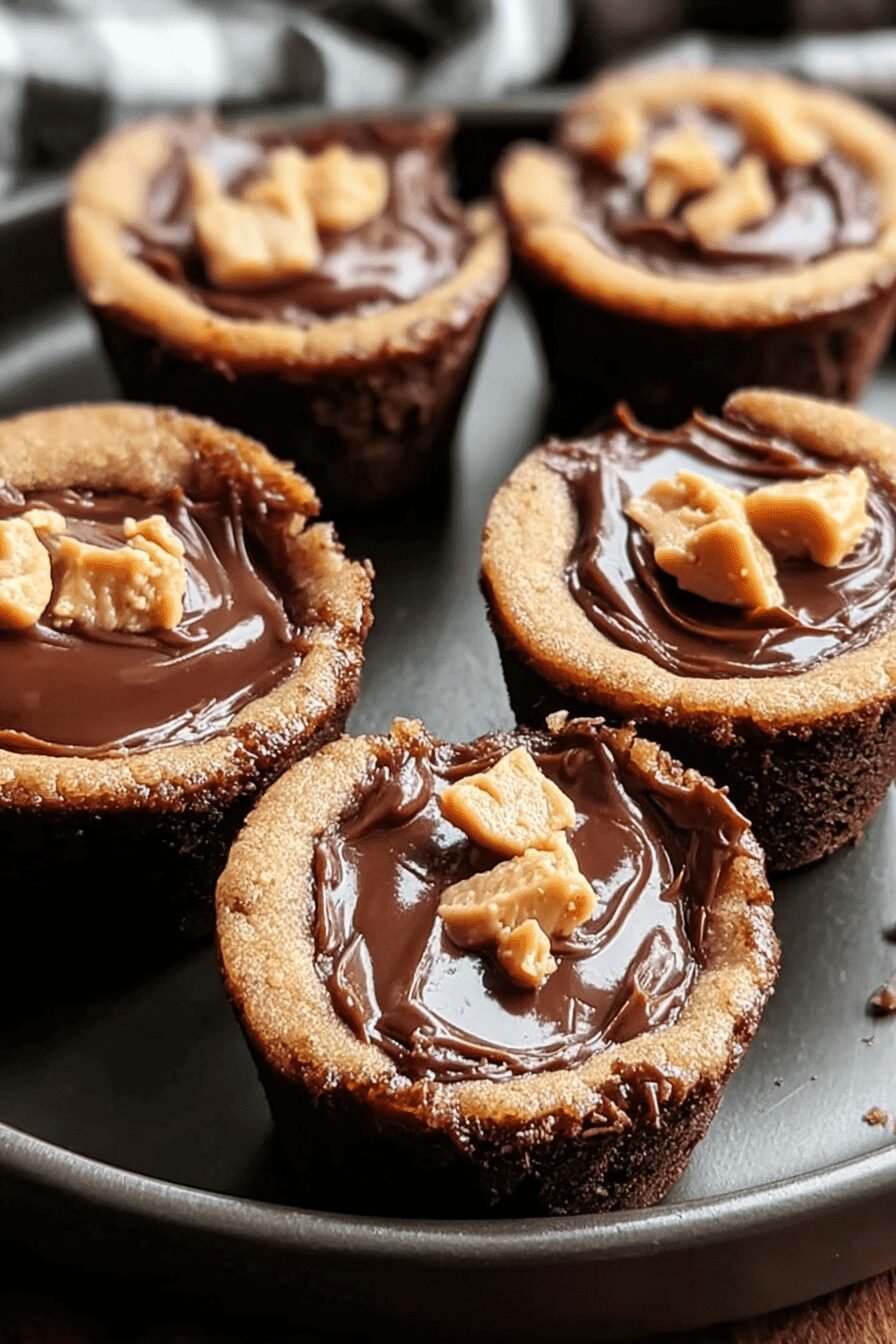 Peanut Butter Fudge Puddles Cookie Cups Recipe 6 Peanut Butter Fudge Puddles