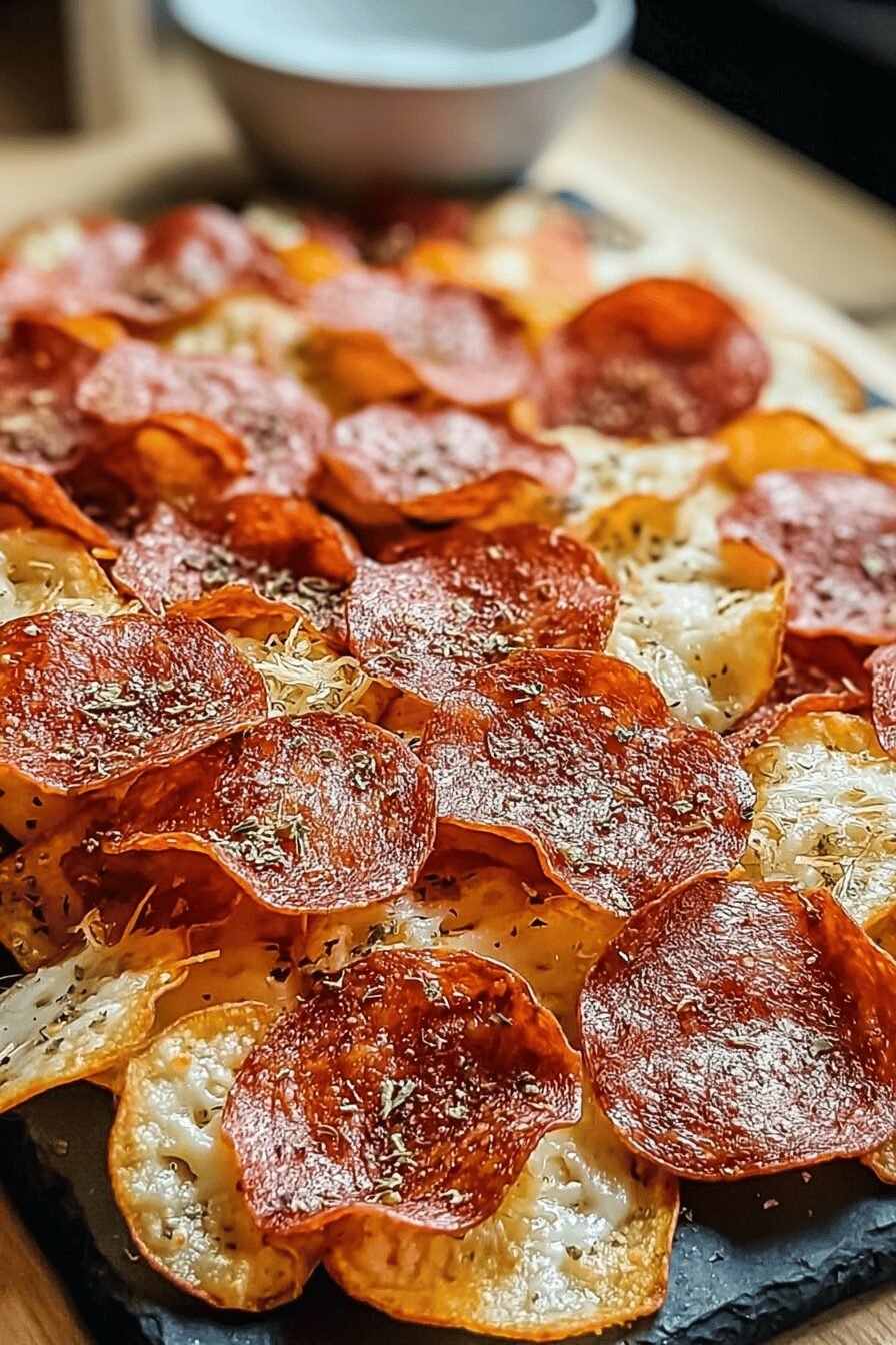 Pepperoni Cheese Chips