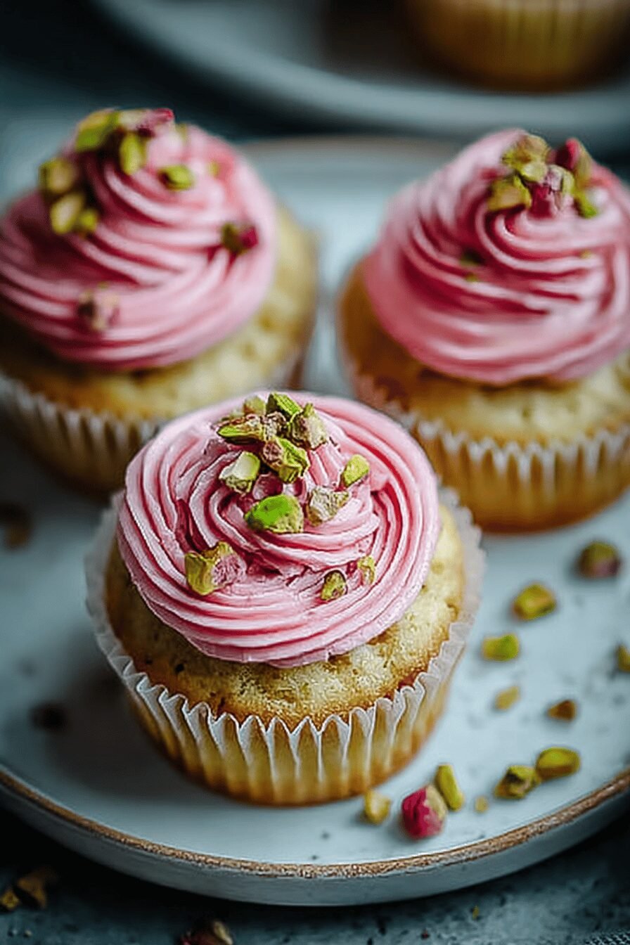 Vegan Mini Rose Cupcakes Recipe With Easy Floral Frosting Ideas 6 Pistachio Rose Vegan Cupcakes
