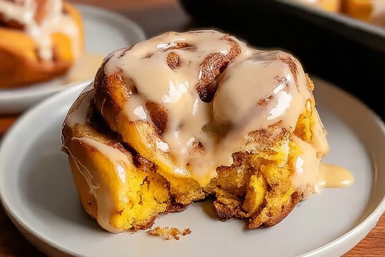 Pumpkin Cinnamon Rolls With Warm Spices And Creamy Glaze 6 Pumpkin Cinnamon Rolls