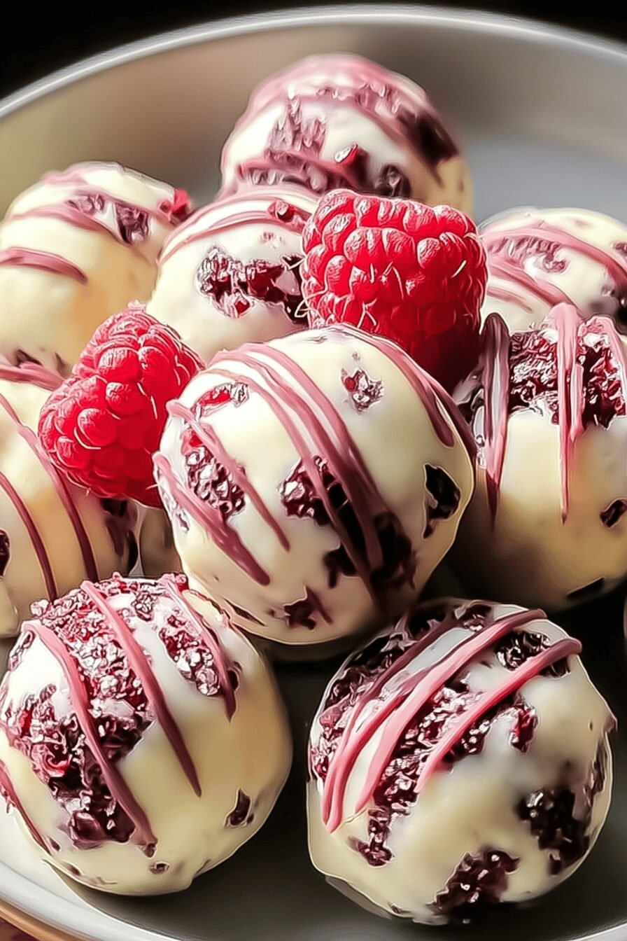 Raspberry Cheesecake Truffles Recipe With Creamy And Fruity Flavors 6 Raspberry Cheesecake Balls