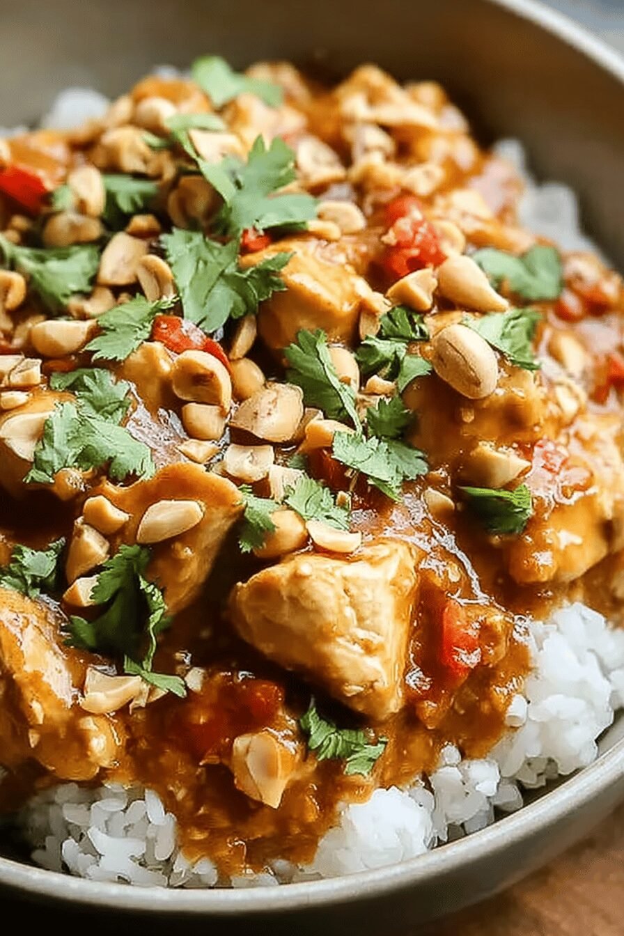 Slow Cooker Thai Peanut Chicken Recipe For Easy Flavorful Meals 6 Slow Cooker Peanut Chicken