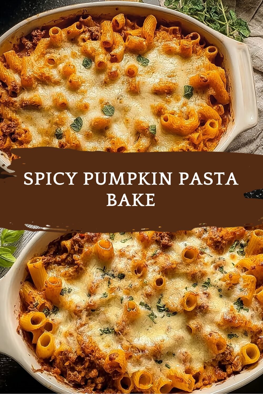 Spicy Pumpkin Pasta Bake