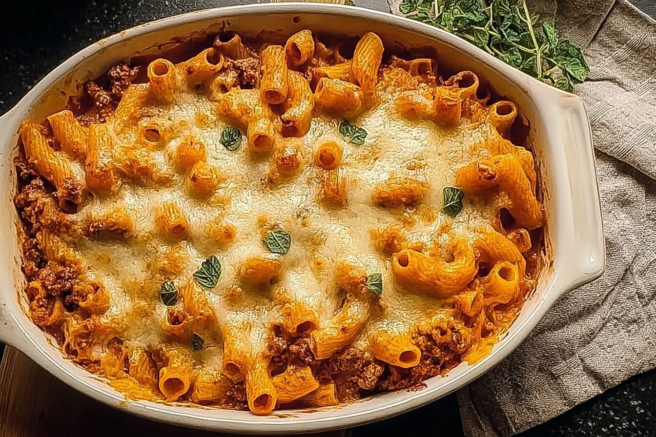 Spicy Pumpkin Pasta Bake
