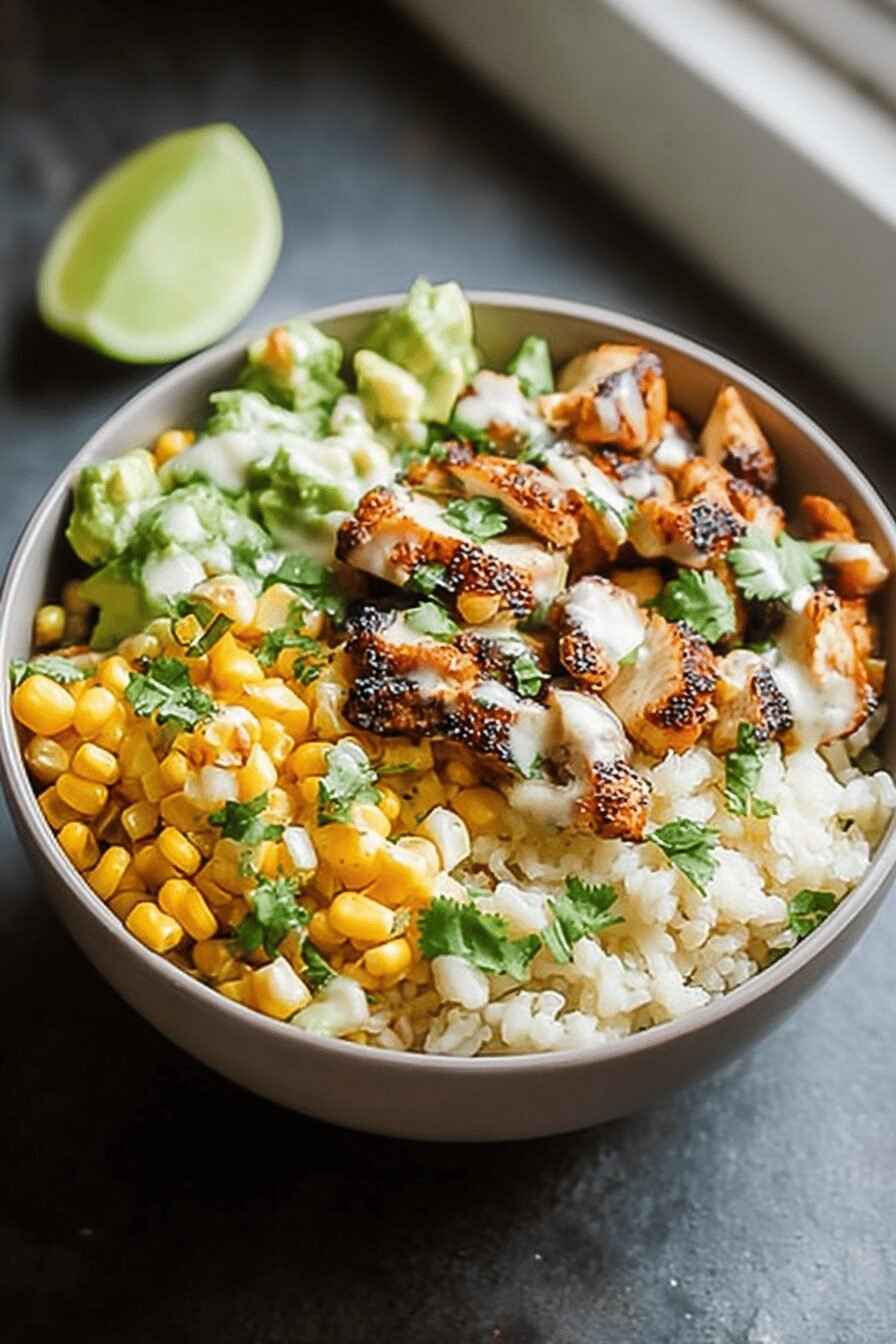 Street Corn Chicken Bowl